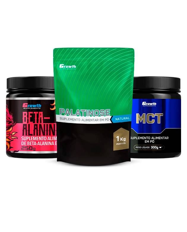 Kit Endurance: Beta-Alanina 250g, MCT 300g e Palatinose 1kg